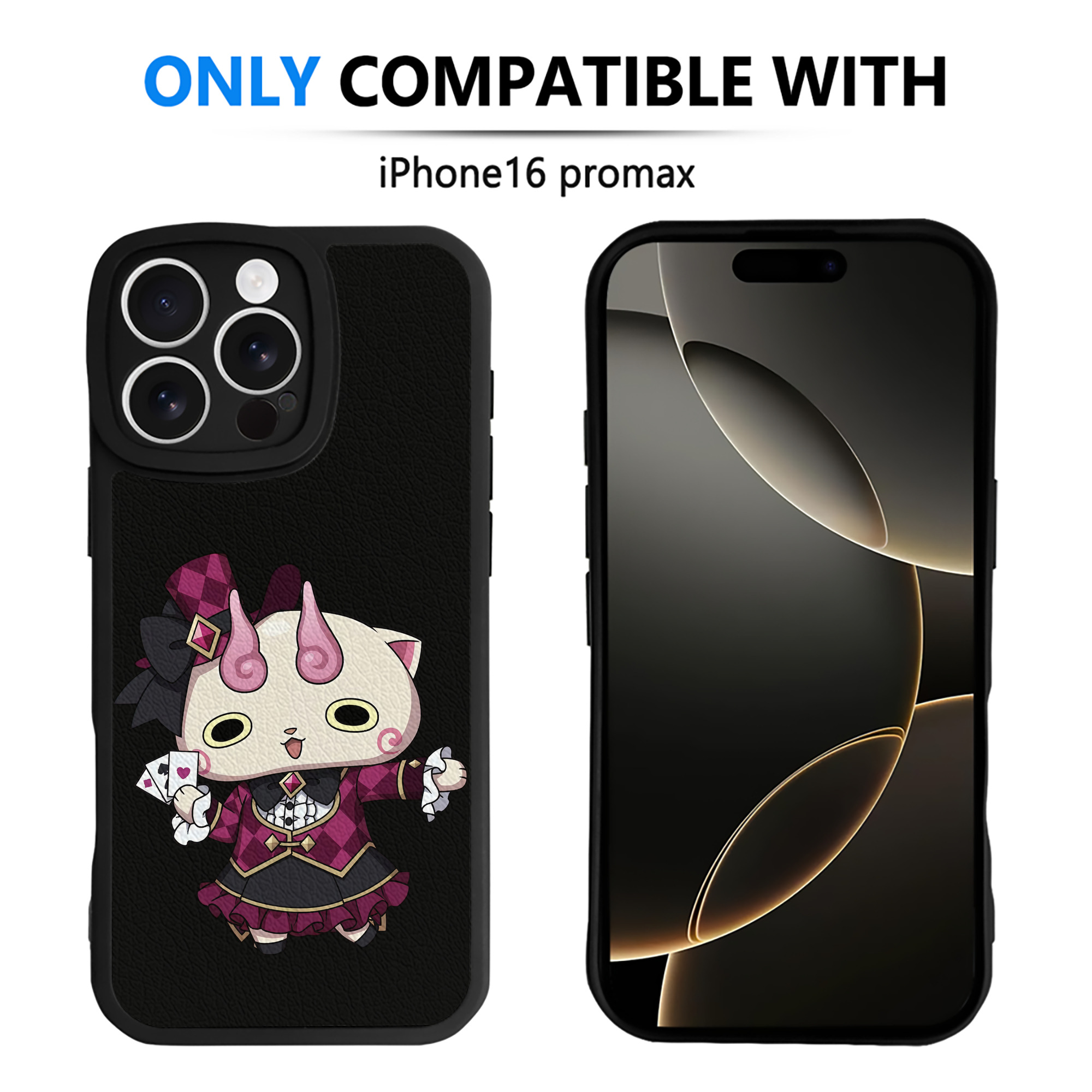 （画像用） 妖怪ウォッチ Yo-kai Watch 【iPhone 16シリーズ対応】シリコンスマホケース（レザー調） 材質：シリコン